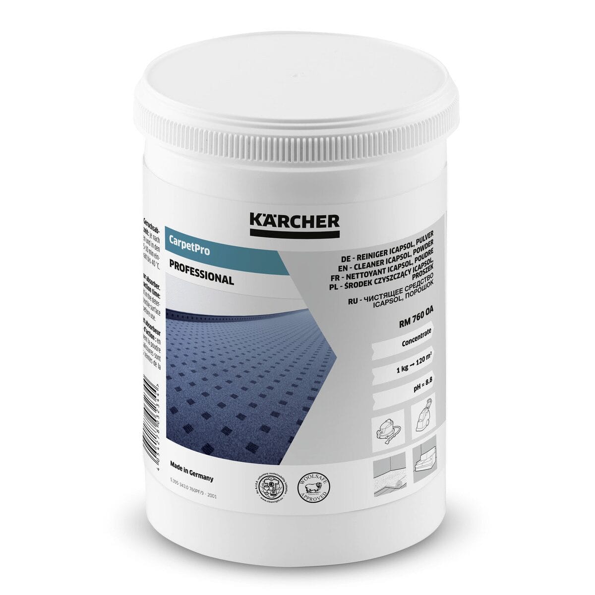 Препарат за пране CarpetPro iCapsol RM 760 OA, прах, 0.8кг